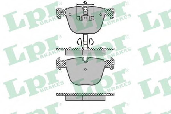 05P1473 LPR Колодки тормозные BMW F7 GT 535-55 1-F1234 73-76 8- задние