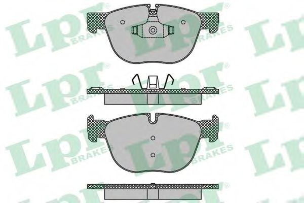 05P1496 LPR Колодки тормозные передние 171*76 мм X5(E70)(F15)X6(E71,E72)(F16) 05P1496 LPR