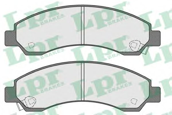 05P1568 LPR колодки тормозные great wall deersafesafe suvchevrolet blazer 94- передние