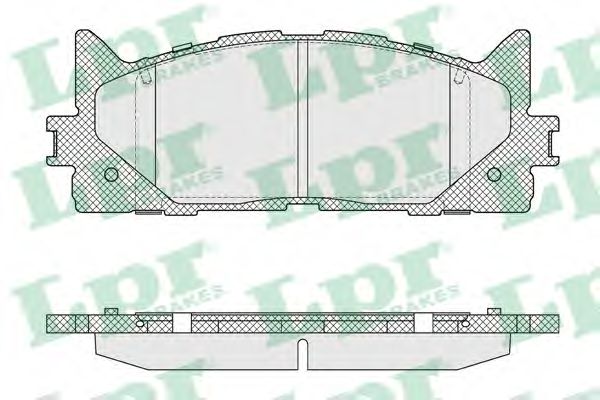 05P1593 LPR колодки тормозные toyota camry (v40) 06-lexus es 240350 06- передние