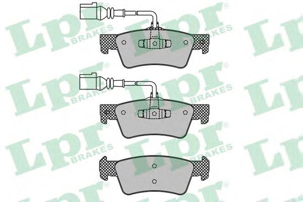 05P1667 LPR колодки тормозные дисковые porsche: cayenne (955)