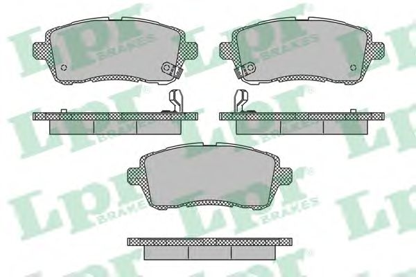 05P1673 LPR колодки тормозные ford fiesta 08-mazda 2 07- передние