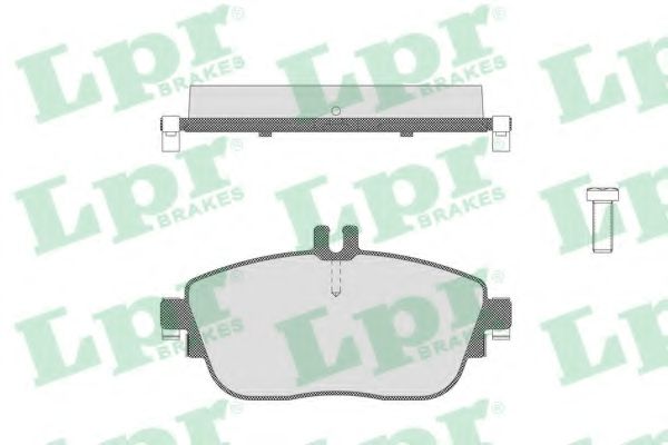 05P1781 LPR колодки тормозные дисковые 05p1781