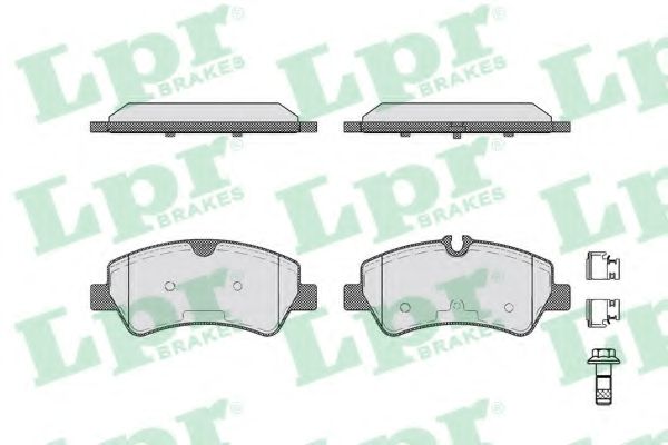 05P1787 LPR колодки тормозные дисковые 05p1787