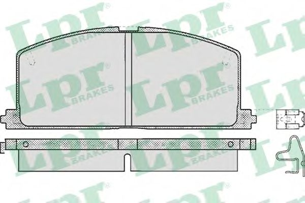 05P268 LPR Колодки тормозные TOYOTA CAMRYCARINACOROLLA 83-92 передние