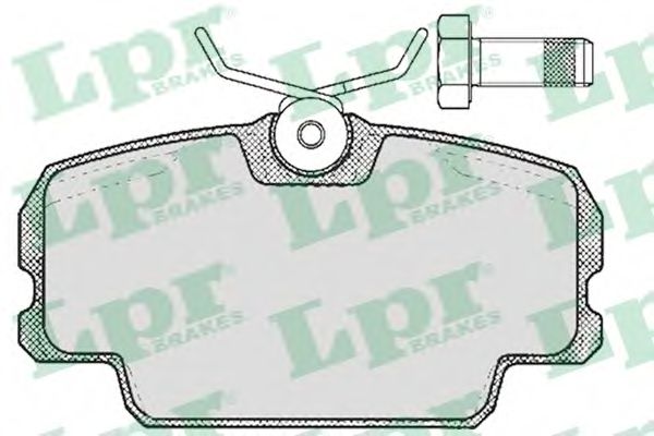 05P273 LPR Колодки тормозные передние