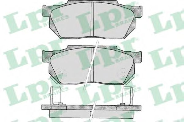 05P322 LPR Колодки тормозные передние