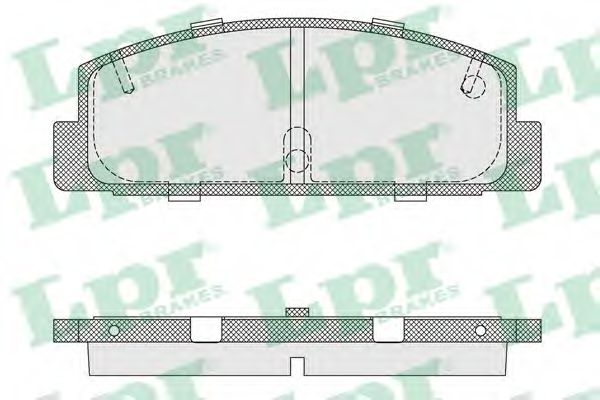 05P336 LPR Колодки тормозные DA RX 7 92>DA 323 1.8 T626 91>94 задние