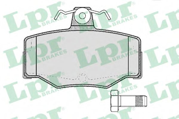 05P387 LPR Накладки тормозные задние