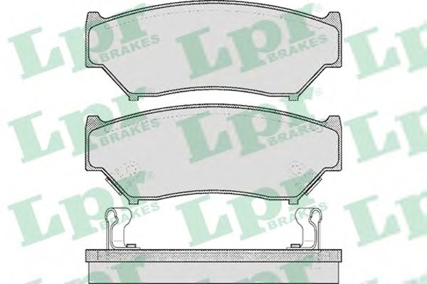 05P396 LPR Накладки тормозные передние