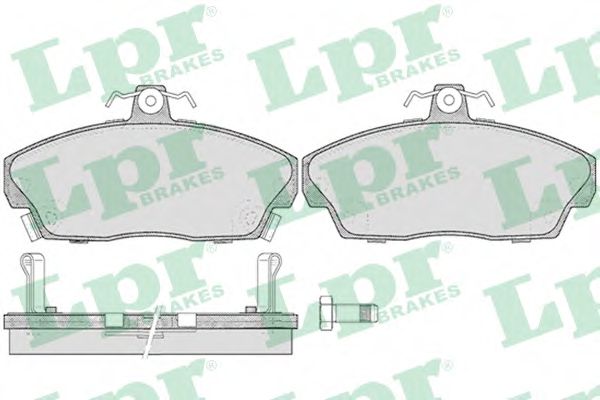 05P430 LPR тормозные колодки дисковые передние honda civic mk vvi (ej9, ek34) 199511 - 200102 с датчиками