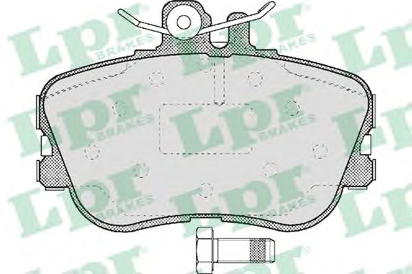 05P492 LPR Колодки тормозные передние