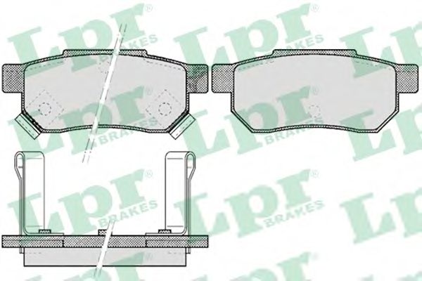 05P506 LPR колодки тормозные дисковые задние honda civic mk v (ej9, ek34) 199511 - 200102 с датчиком