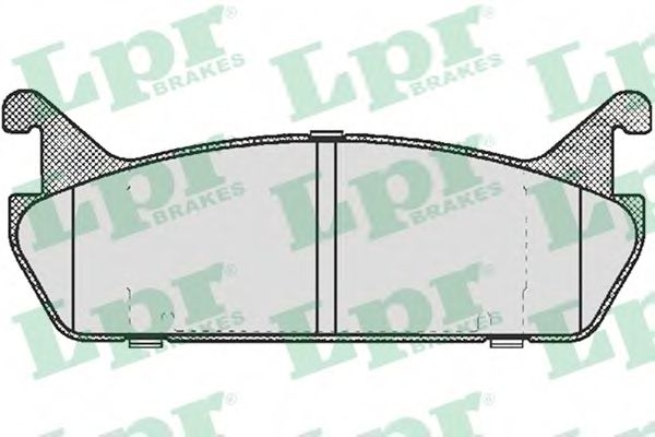 05P513 LPR Колодки тормозные DA 323 1.8 89-94SUZUKI BALENO 1.3-1.9 95-2 задние