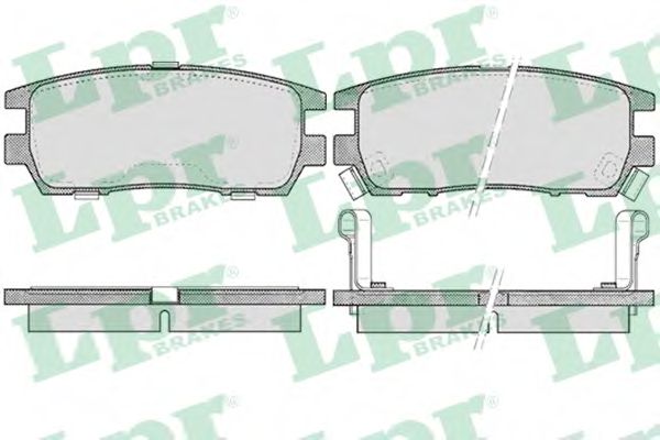 05P518 LPR колодки тормозные дисковые задние mitsubishi pajero ii (v2v4) 91-00