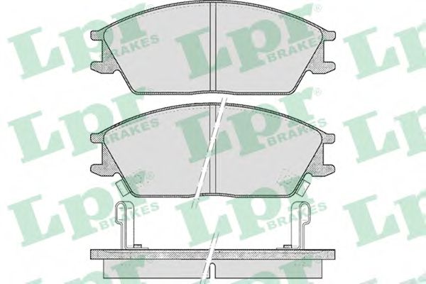 05P542 LPR колодки диск. accent (x-3) 1,31,5 94-00, elantra, excel, pony, lantra, s-coupe   5810122a00