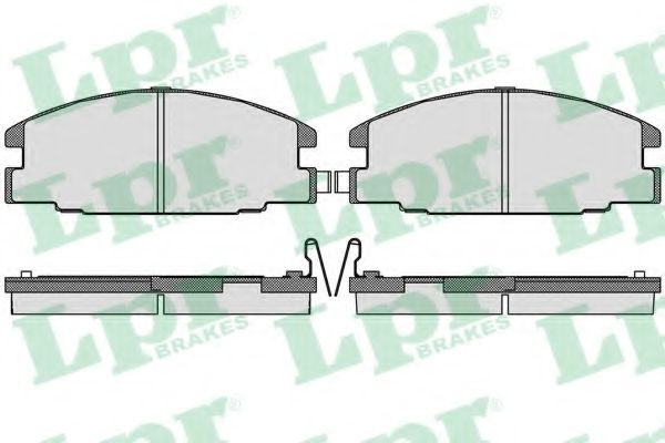 05P544 LPR колодки диск. campo, trooper, campo, frontera   1605825