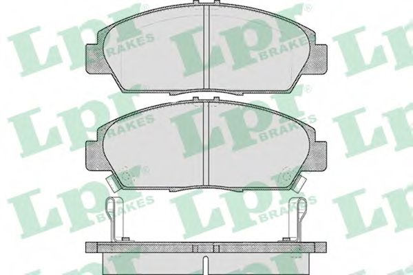 05P567 LPR колодки тормозные дисковые передние honda accord mk vi (ce, cf) 199602 - 199810 без абс