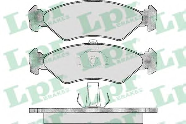 05P625 LPR Колодки тормозные FORD FIESTAKADA 121 95- передние