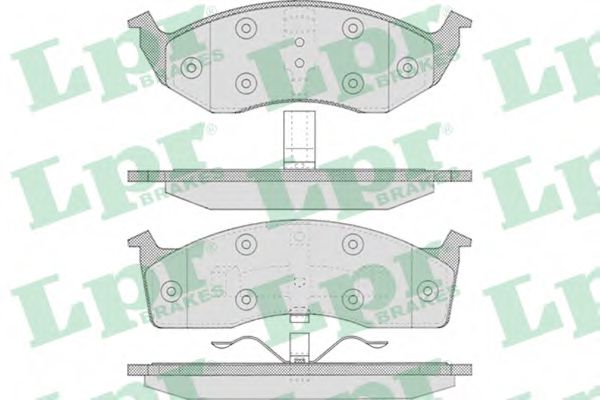 05P629 LPR Колодки тормозные передние