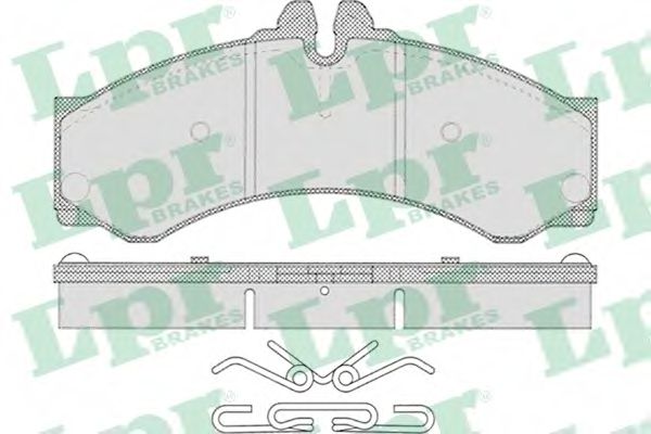 05P633 LPR колодки тормозные передние, mb sprinter