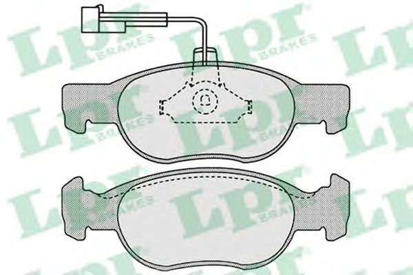 05P652 LPR колодки диск. 145, brava, bravo, delta (f) 95-    9947629