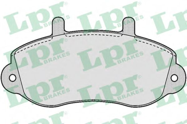 05P663 LPR комплект колодок дисковых opel movano 98-, renaul