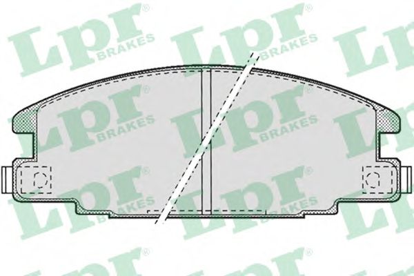 05P685 LPR Колодки тормозные OPEL FRONTERA 92-98ISUZU TROOPER 84-91 передние