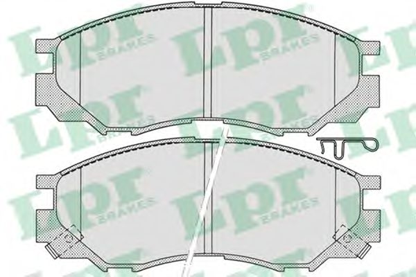 05P686 LPR Колодки тормозные MITSUBISHI L2L3SPACE GEAR 94- передние