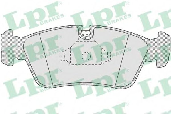 05P757 LPR колодки торм. диск. передние bmw e36e46z3z4 91-  151x57x17,8mm    34111161445