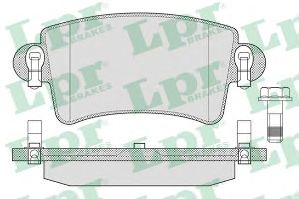 05P791 LPR Колодки тормозные