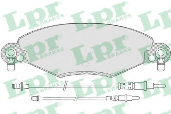 05P799 LPR Колодка диск. CITRO C5