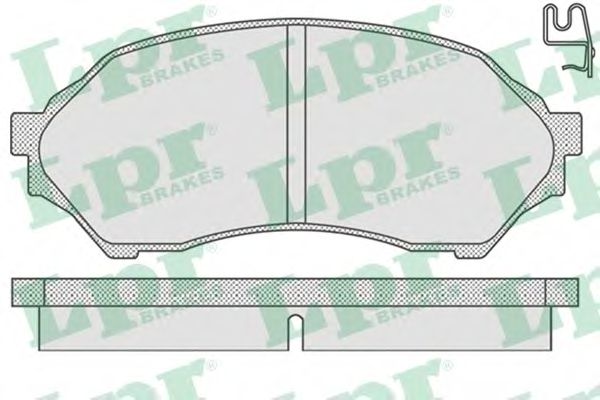 05P813 LPR Колодки тормозные DA 323 1.4-1.5 98-4 передние