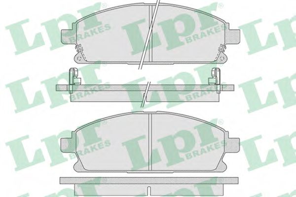 05P846 LPR колодки диск.nissan pathfinder (r50) 3,3-3,5l 97-x-trail 2,0l 701-г