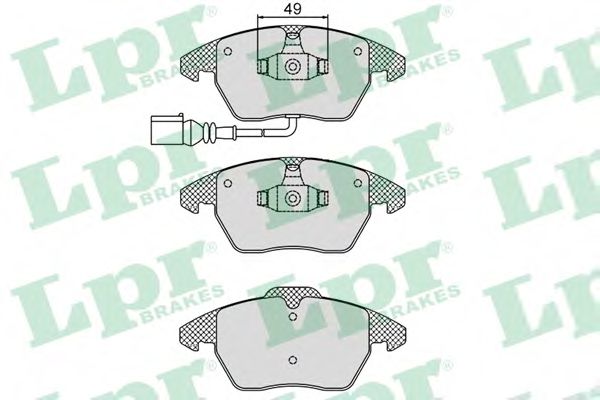 05P866 LPR Колодки тормозные передние