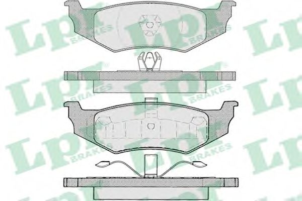 05P894 LPR колодки торм. дисковые задн. chrysler (usa) pt cruiserneon ii 99