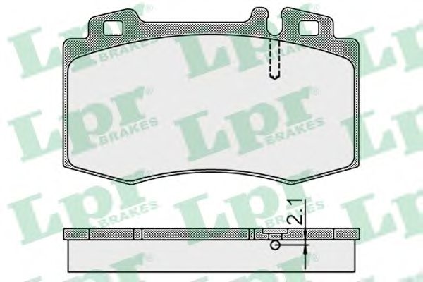 05P899 LPR Колодки тормозные