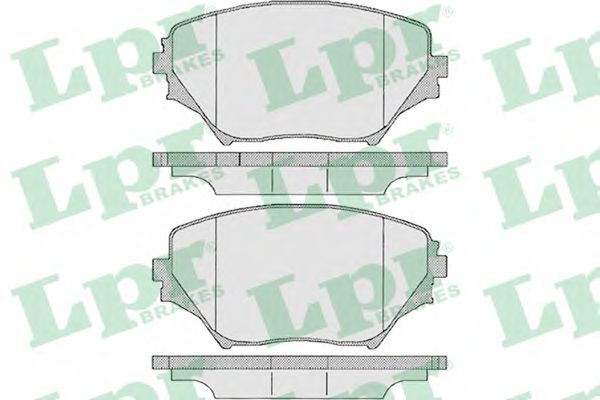 05P958 LPR колодки тормозные передние toyota rav4 ii 1,8 16v 0800-  123x60,3x17mm