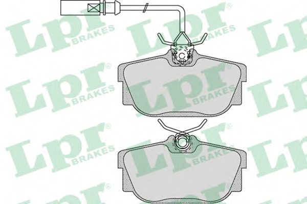 05P974 LPR Колодки тормозные задние