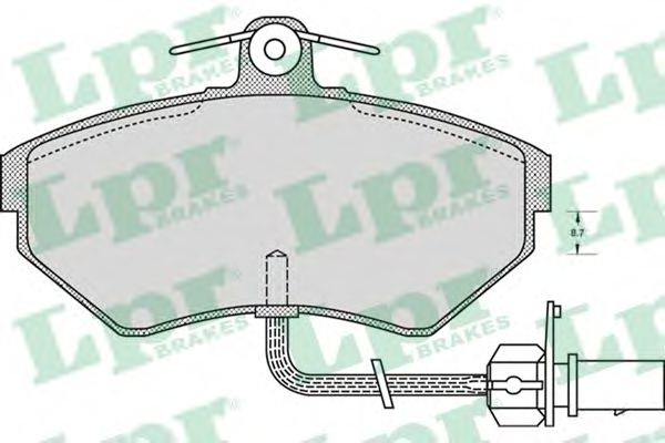 05P979 LPR Колодки тормозные передние