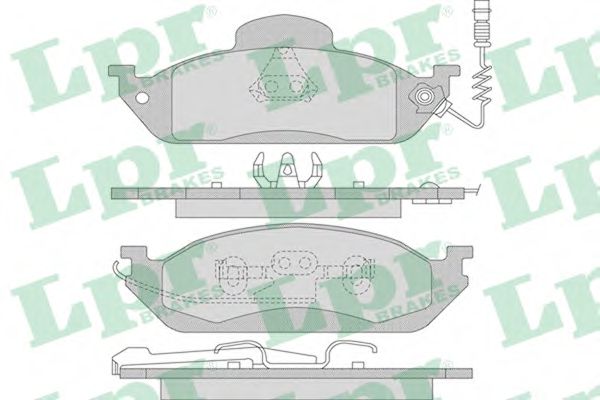 05P983 LPR Колодки тормозные