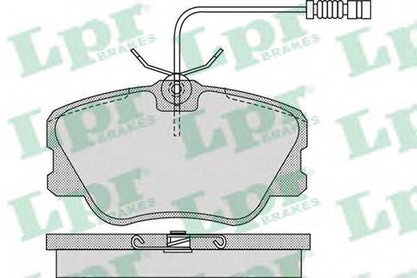 05P986 LPR Колодки тормозные MERCEDES BENZ W21W124 с датчиком передние