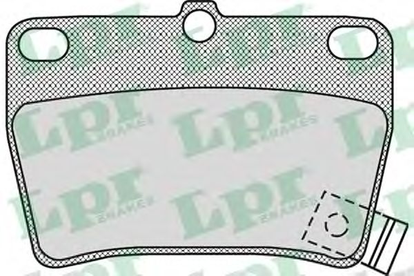 05P997 LPR колодки тормозные задние дисковые toyota rav4 ii 1,8-2,0i 16v2,0d 0800-  78,5x54x14mm