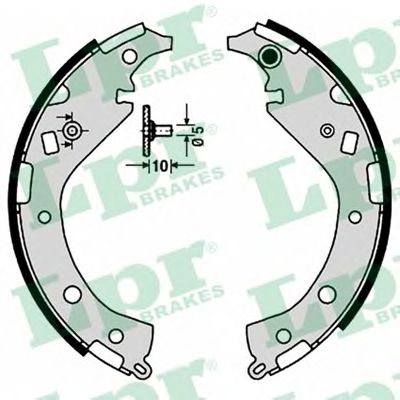 09170 LPR Комплект тормозных колодок
