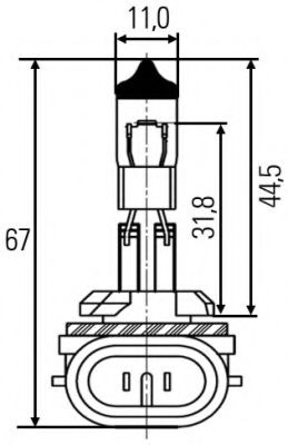 8GH008991031 BEHR-HELLA h27w2 лампа накаливания 12v, 27w, pgj13