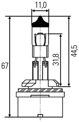 8GH008991021 BEHR-HELLA лампа накаливания h27w1, 12v, 27w, pg13