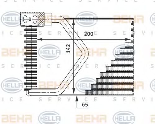 8FV351211271 BEHR-HELLA Радиатор кондиционера