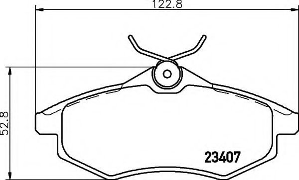 8DB355010161 BEHR-HELLA колодки тормозные дисковые, комплект