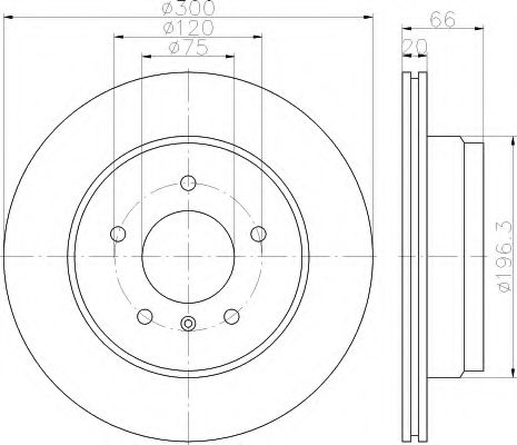 8DD355118271 BEHR-HELLA Диск тормозной (min2)