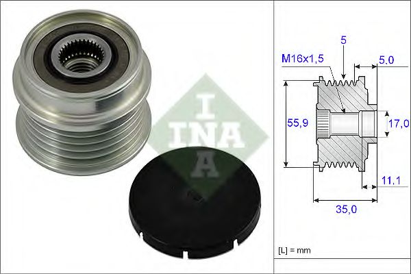 535000510 INA Шкив генератора